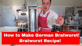 How to Make German Bratwurst Bratwurst Recipe [upl. by Aronoel]