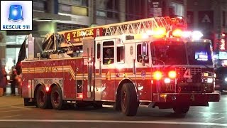 Full House Response FDNY Engine 54  Ladder 4  Battalion 9 [upl. by Nnaeiluj554]