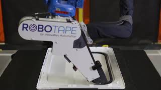 Automated Adhesive Tape Dispensing Robot [upl. by Zobias]