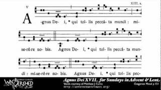 Agnus Dei XVII from Mass XVII Gregorian Chant [upl. by Holt]