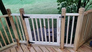 How to Build a Custom Deck Gate [upl. by Godspeed]