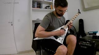 Testing the wonderful JACKSON RANDY RHOADS RRX24M Snowhite  Incredible guitar  w a Line 6 spider [upl. by Anilak]