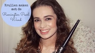 How to  Krullen maken met de Remington Pearl Wand krultang [upl. by Alita]