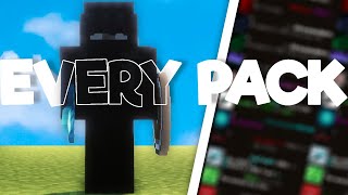 Every PACK That minemanner Uses [upl. by Arivle]