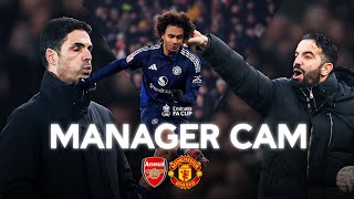 Manager Cam  Arteta v Amorim  Arsenal v Manchester United  Third Round  Emirates FA Cup 202425 [upl. by Toback]