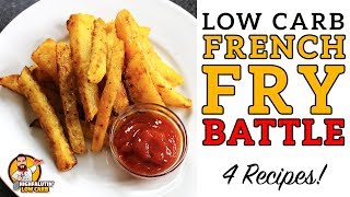 Low Carb FRENCH FRY Battle  The BEST Keto French Fries Recipe  Jicama v Rutabaga v Turnip v Zukes [upl. by Yeuh]