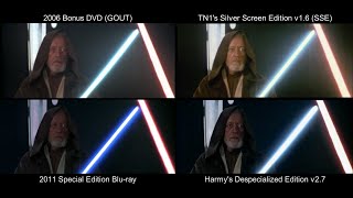 ORIGINAL ObiWan Kenobi vs Darth Vader  Star Wars 1977 DeEd Bluray GOUT SSE [upl. by Aynosal]