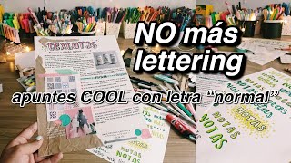 NO SOLO EXISTE EL LETTERING  apuntes bonitos sin lettering 🤠 [upl. by Benni350]