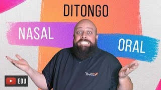 Ditongo Oral x Ditongo Nasal  Professor Noslen explica [upl. by Aihsekat349]