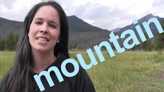 How to Say MOUNTAIN and SENTENCE  American English [upl. by Araed619]