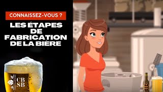 Les étapes de fabrication de la bière [upl. by Shakti]