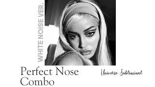 Perfect Nose Combo Subliminal  Get Rid Of Nose Hump Petite Upturned Nose Tip  °White Noise Ver° [upl. by Daly]