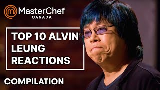 From Raw Steak to Burnt Rolls Alvin Leung Best Reactions  MasterChef Canada  MasterChef World [upl. by Bringhurst]