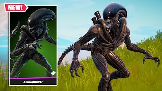 NEW XENOMORPH ALIEN Skin Gameplay in Fortnite [upl. by Leraj]