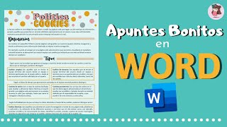 COMO HACER APUNTES BONITOS DIGITALES  apuntes en word [upl. by Plerre459]