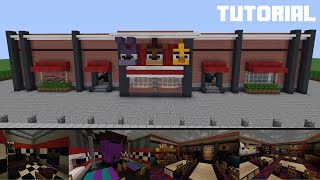 Minecraft Tutorial How To Build Freddy Fazbears Pizza Restaurant Part 1 [upl. by Deborath480]