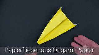 Papierflieger aus Origami Papier falten und basteln [upl. by Marissa750]