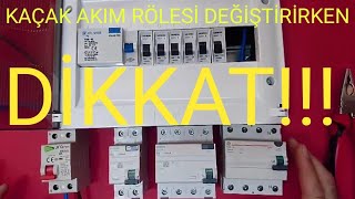 Kaçak akım rölesi nasıl değiştirilir ve dikkat [upl. by Enautna]