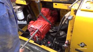 How to Install a Hydraulic Pump on an Excavator [upl. by Llertniuq]