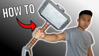 How to make MJOLNIR  DIY Thor’s Hammer [upl. by Annyrb]