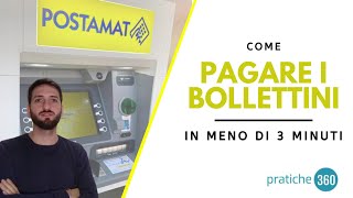 PAGARE I BOLLETTINI DALL ATM POSTE ITALIANE [upl. by Aneehsat856]