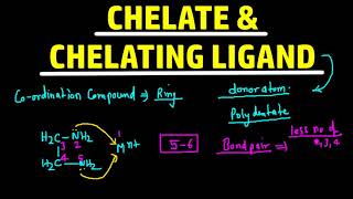 chelate and chelating ligand [upl. by Enowtna]