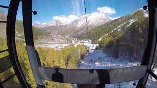 Gondelbahn Spielboden SaasFee Talfahrt [upl. by Heisel]