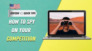 How to find previous Government Contract Awards  Spy on your Competition GovCon QuickTips [upl. by Veator683]