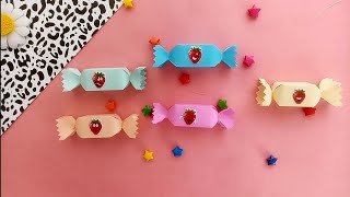 Kağıttan şeker kutusu yapımı Origami paper craft Origami chocolateDIY paper gift idea Kendin Yap [upl. by Silevi912]