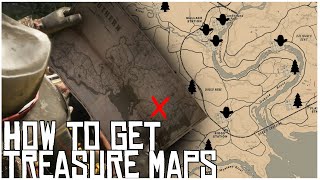 How to get Treasure Maps in Red Dead Online Treasure Map amp Treasure Hunter Locations [upl. by Brit472]