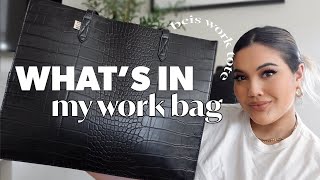 WHATS IN MY WORK BAG 2022  Everyday Bag Essentials [upl. by Mcquade785]