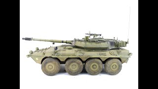 B1 Centauro  Trumpeter 135 Painting and Weathering [upl. by Towroy]