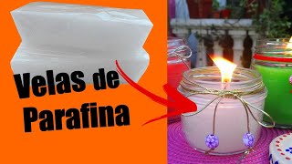 Como hacer VELAS con PARAFINA [upl. by Trebla]