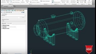 CADWORX EQUIPMENT tutorial  Horizontal Vessel [upl. by Einyaj]