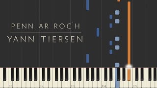 Penn ar Roch  Yann Tiersen \\ Synthesia Piano Tutorial [upl. by Orimar]