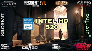 Intel HD Graphics 520 Gaming Test  2020 [upl. by Downs423]