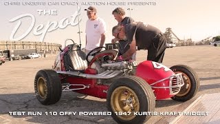 1947 Kurtis Midget at Irwindale Speedway [upl. by Nnaeirual26]