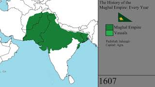 The History of the Mughal Empire Every Year [upl. by Bekha702]