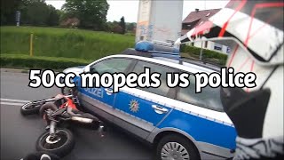 50cc Mopeds VS Police Chase Getaway [upl. by Rexer]