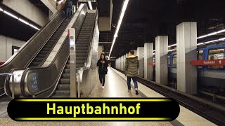 UBahn Station Hauptbahnhof  Munich 🇩🇪  Walkthrough 🚶 [upl. by Valida908]