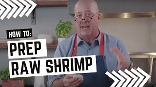 Andrew Zimmern Cooks How to Prep Raw Shrimp [upl. by Eylk]