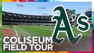 Oakland Coliseum Field Tour [upl. by Critchfield]