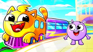 Choo Choo Train Song 🚂 Safety Rules on the Way Kids Songs🐱🐨🐰🦁 And Nursery Rhymes by Baby Zoo [upl. by Citarella]