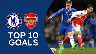 Essien Screamer Hazards Incredible Solo Goal  Top 10 Goals Against Arsenal  Chelsea Tops [upl. by Nolahs]