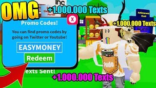 SECRET UPDATE DIAMOND CODES IN TEXTING SIMULATOR INFINITE TEXTS Roblox [upl. by Sadoc]