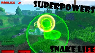 SUPERPOWERS in SNAKE LIFE A Roblox Game [upl. by Haldan106]