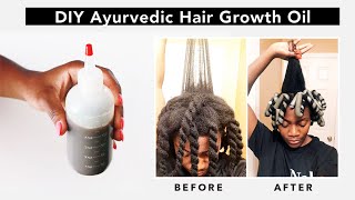 DIY  Ayurvedic Hair Oil for EXTREME Natural Hair Growth [upl. by Bahner]