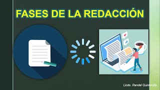 Fases de la redacción ¿Cómo elaborar un escrito [upl. by Ki723]