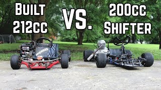 Yard Kart Racing Head to Head  200cc vs 212cc [upl. by Leakim]