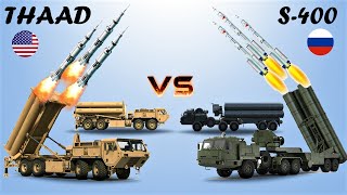 THAAD USA vs S400 Russia  Comparison between two Air Defense System [upl. by Ettenotna492]